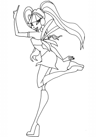 Musa Winx Coloring Page